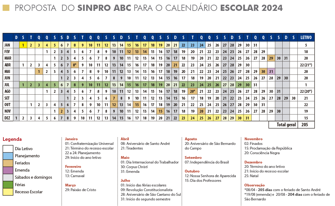 calendario escolar 2024